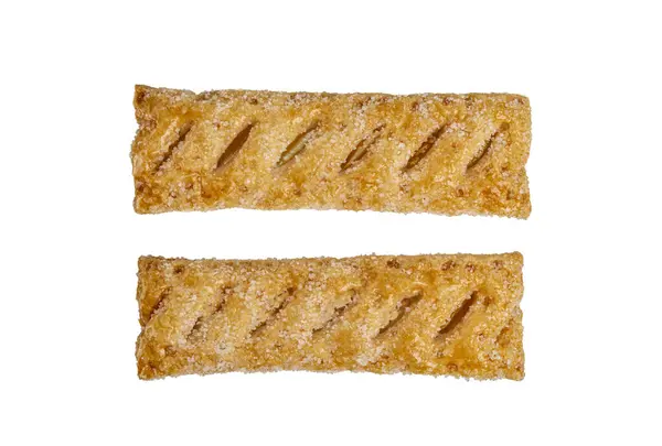 Biscoitos Com Migalhas Açúcar Vista Superior Closeup — Fotografia de Stock