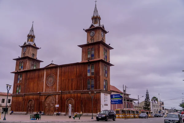 Antigua Iglesia Madera Sur Ecuador —  Fotos de Stock