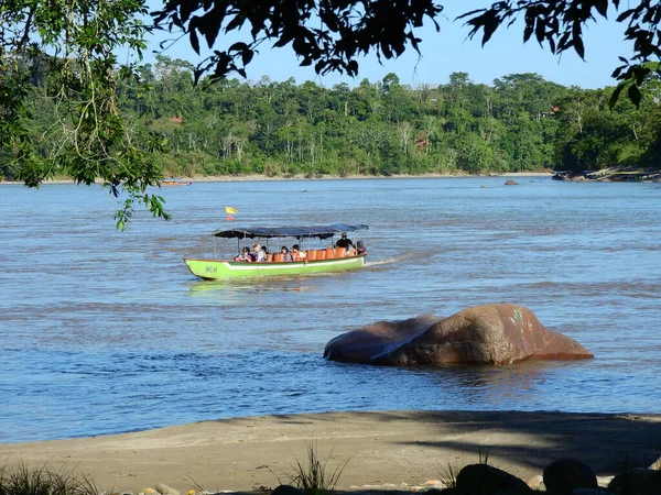 Canoas Praia Misahualli Província Napo Equador — Fotografia de Stock