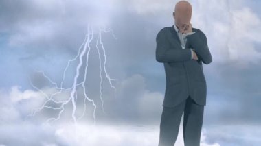 Düşünen adam bulutlarda