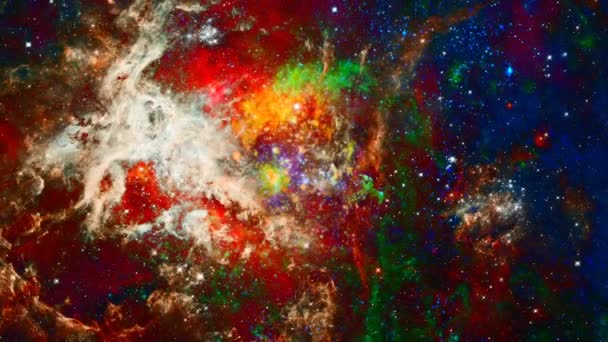 Espaço galáctico vívido — Vídeo de Stock