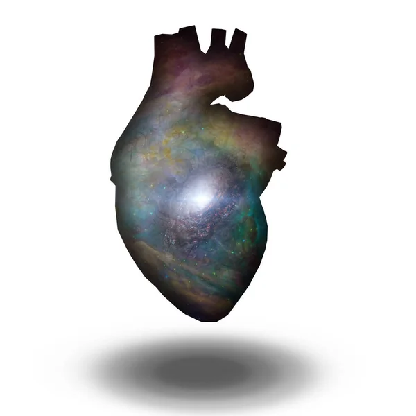 Międzygwiezdne serce galaktyki — Zdjęcie stockowe