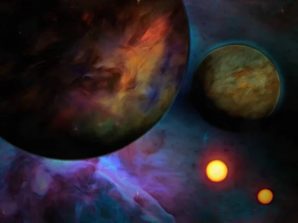 Pintura do planeta Exo-Solar — Fotografia de Stock