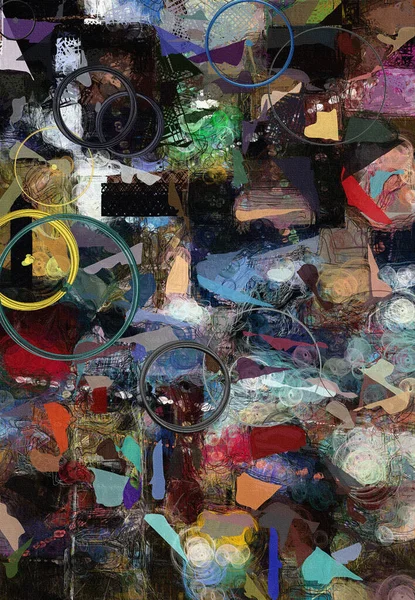 Chaotische abstracte schilderkunst — Stockfoto
