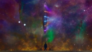 İnsanoğlu UFO 'yu canlı gökyüzünde gözlemler