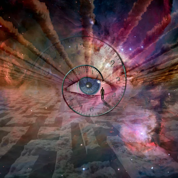 Gods eye with abstract background — Stock Photo, Image