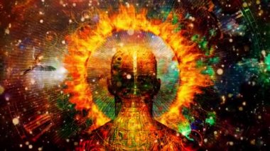 Zaman gizemi. Yanan haleli adam