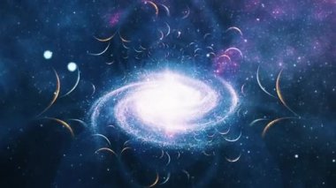 Nebula ve galaksiyle canlı evren