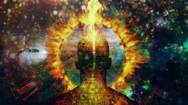 Zaman gizemi. Yanan haleli adam