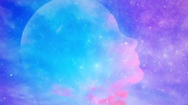 Gökyüzündeki baş silueti