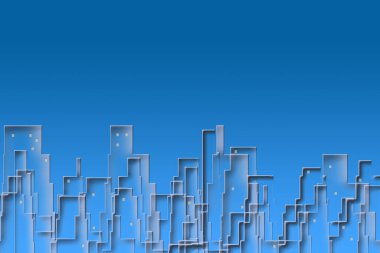 Soyut şehir siluetleri