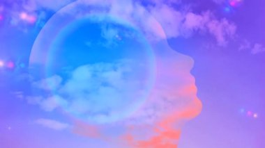 Gökyüzündeki baş silueti