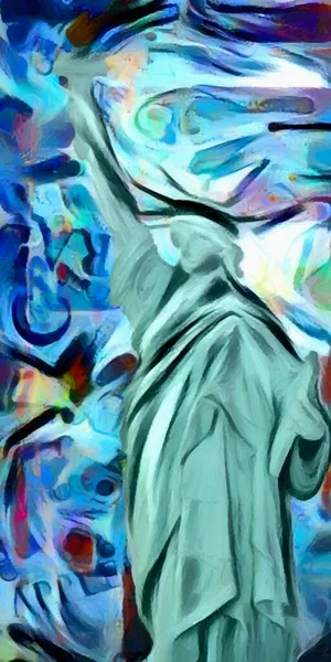 Liberty statue abstract — Stock Photo, Image