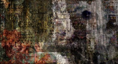 Sessiz Soyut Boyama. 3B görüntüleme