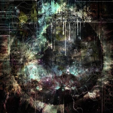 Soyut resim. Meleğin kanatları