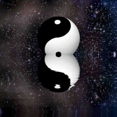 Yin Yang Yıldızları Yansıtır