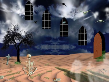 Kasırga New York İllüstrasyon Sanatı