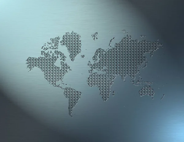 World Map Background Rendering — Stock Photo, Image