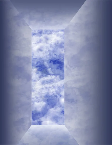 Entrance Sky Rendering — Stock Photo, Image