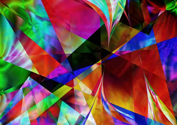 Colorful Overlapping Planes Rendering — Stock Photo, Image