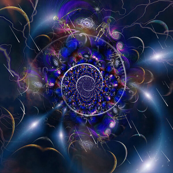 Spiral of time inside planetary fractal