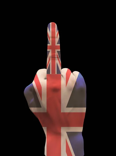 Storbritannien Fuhand Tecken Rendering — Stockfoto