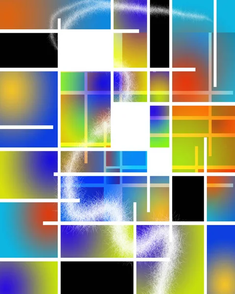 Kleurrijke Achtergrond Met Snijlijnen — Stockfoto