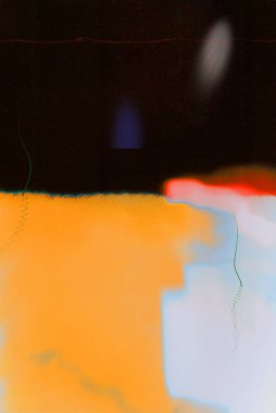 Siyah ve sarı soyut. 3B görüntüleme