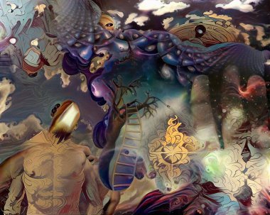 Kasırga New York İllüstrasyon Sanatı