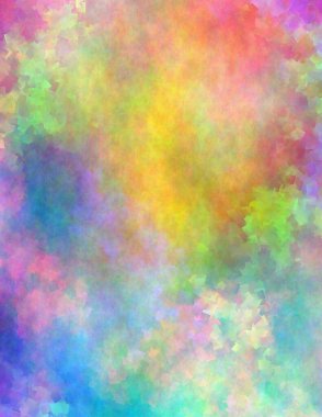 Gökkuşağı renklerinde soyut arkaplan. 3B görüntüleme