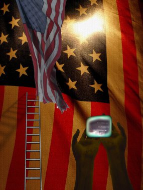 Amerikan bayrağına dayanan sanat kavramı