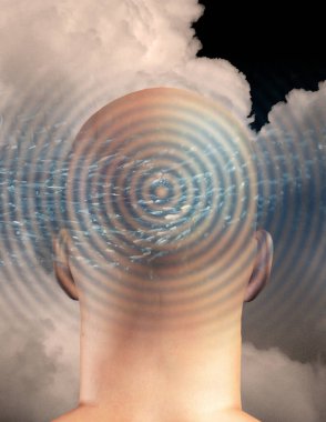 İnsan kafası ve balık.