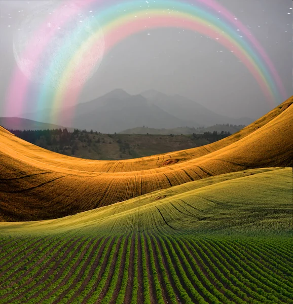 Paisaje Pacífico Con Montaña — Foto de Stock