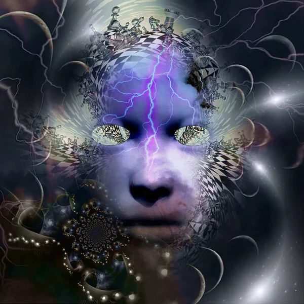 Mask Mystery Spiritual Surreal Art — Stock Photo, Image