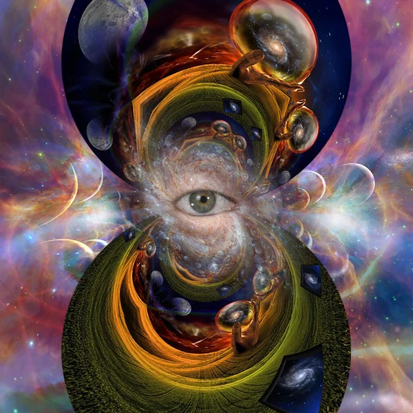 Occhio Infinite Dimensioni — Foto Stock