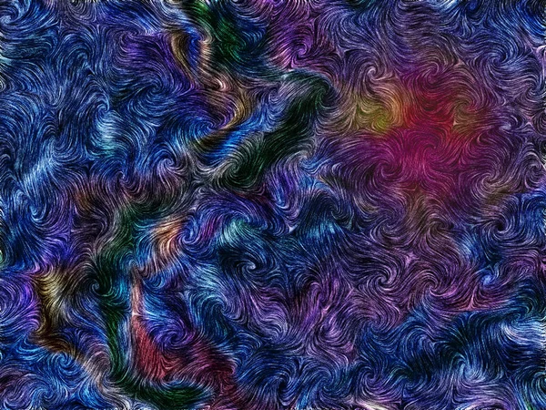 紫色の青色の抽象 3Dレンダリング — ストック写真