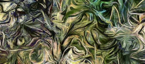 色の動きの流体ライン 抽象的な背景 3Dレンダリング — ストック写真