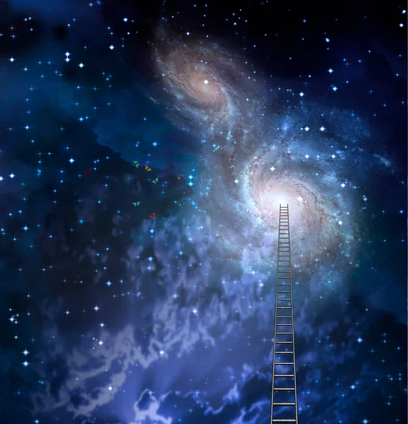 Сходи Іншу Галактику Візуалізація — стокове фото