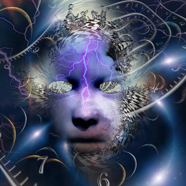 Mask Mystery Spiritual Surreal Art — Stock Photo, Image