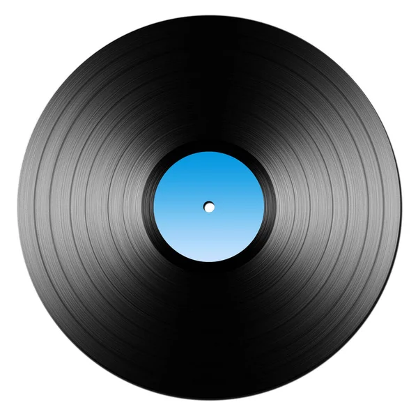 白い背景の上にビニール レコード — ストック写真