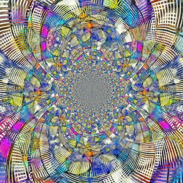 Colorful Kaleidoscopic Background Rendering — Stock Photo, Image