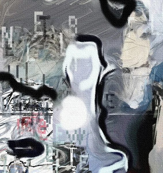 Moderne Abstrakte Kunst Rendering — Stockfoto