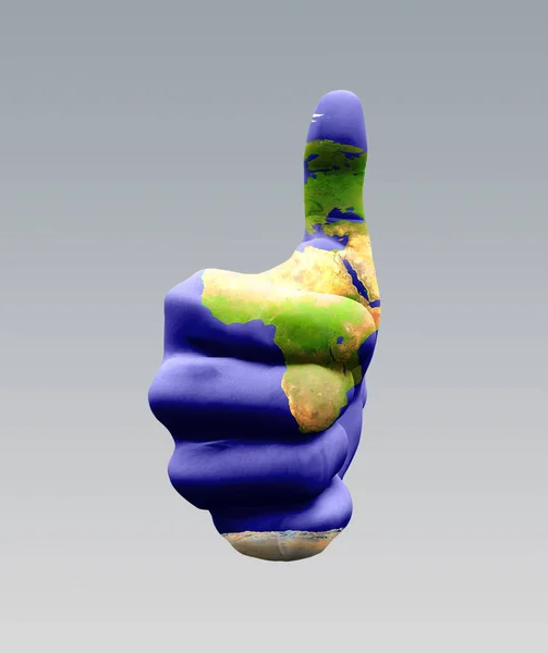 Africa Thumbs Rendering — Foto Stock