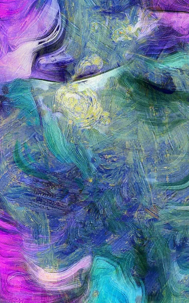 Скручений Колір Абстрактний Фіолетові Кольори Візуалізація — стокове фото