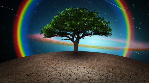 The tree of life. 3D rendering