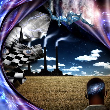 Rüyalara dalmak. 3B görüntüleme