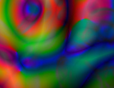 Canlı renklerde modern soyut. 3B görüntüleme