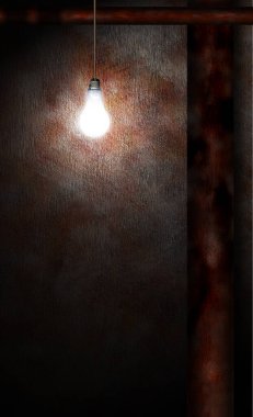 Demir duvarlar ve borular. 3B görüntüleme