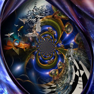 Melekler ve gerçeküstü mekanlar. 3B görüntüleme