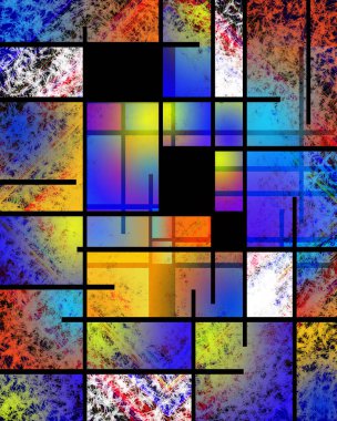 Kesişen çizgilerle renkli arkaplan